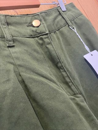 Pantalón cargo verde Naf Naf 100% algodón – 36