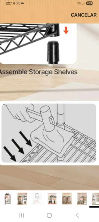 Colgador con estantería 3 bandejas