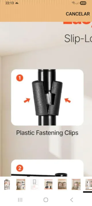 Colgador con estantería 3 bandejas