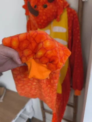 Disfraz Dinosaurio Naranja Talla Única