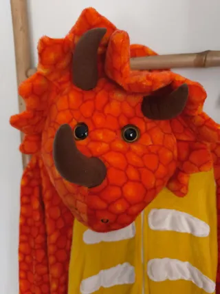 Disfraz Dinosaurio Naranja Talla Única