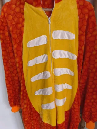 Disfraz Dinosaurio Naranja Talla Única