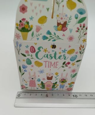 12 Cajas Pascua Cartón con Asas