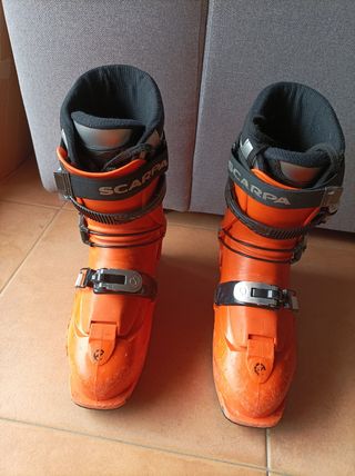 Esquís travesía Hagan 163cm+Botas Scarpa 26/26.5