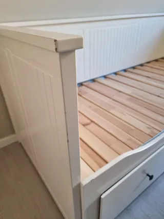 Cama nido blanca con cajones