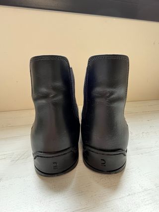 Botines de cuero negros talla 42