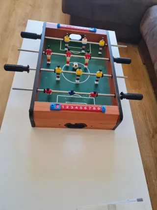 Mini futbolín de mesa