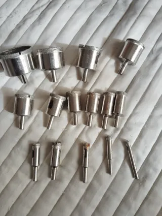 15 Brocas Diamante para Vidrio y Cerámica