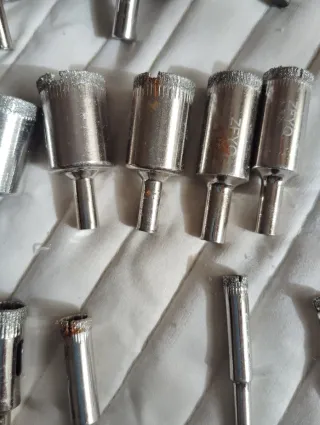 15 Brocas Diamante para Vidrio y Cerámica