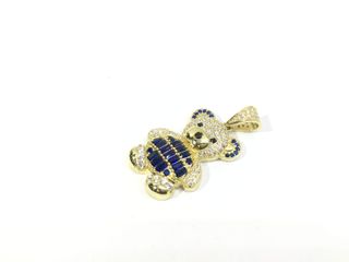 colgante oro 18k con circonita