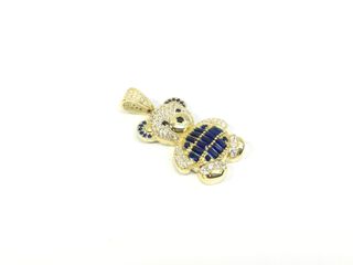 colgante oro 18k con circonita