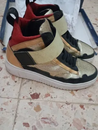 Sneakers Islo Tg 36 Nero Oro