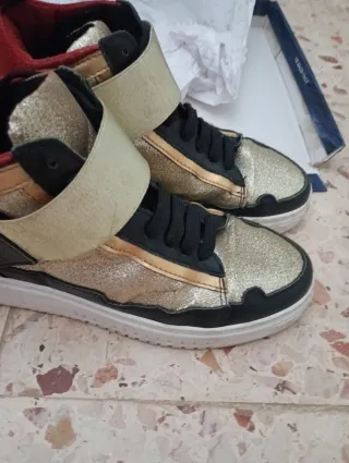 Sneakers Islo Tg 36 Nero Oro