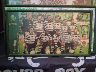 Quadro Sporting 1999/00 Finalista Taça Portugal