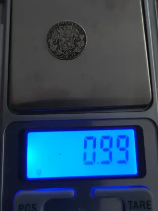 Moneda Bélgica 20 céntimos 1853 Leopoldo I