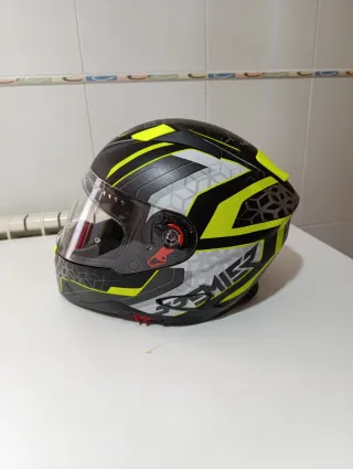 Casco Premier Talla S (55-56) Negro/Amarillo fluor