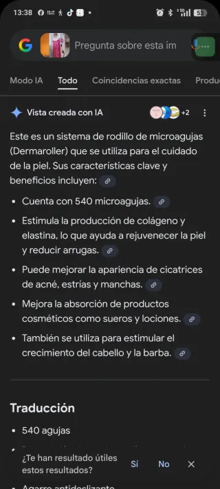 Derma Roller System 540 Agujas