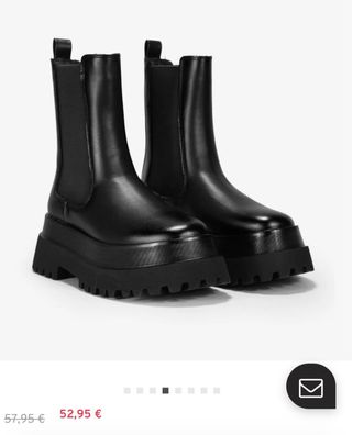 Botas Piel Vegana Suela Goma 6.5cm