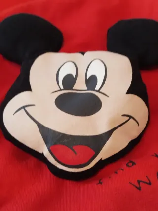 Maglia Mickey Mouse rossa bambino 24/30 mesi