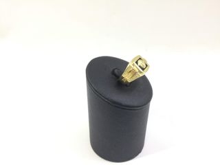 sello oro 18k con circonita