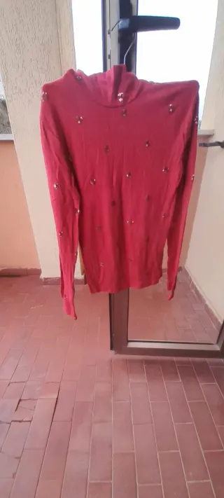 Maglia lupetto con paillettes