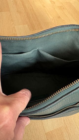 Bolso Coach Verde Oscuro Piel