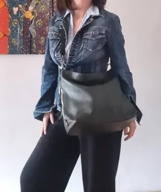 Bolso bandolera piel Genuine leather nuevo
