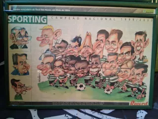 Quadro Sporting Campeão Nacional 1999/2000