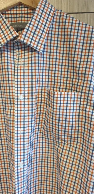 Camisa de cuadros hombre