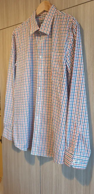 Camisa de cuadros hombre