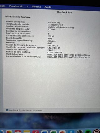 MacBook Pro 13 Plata
