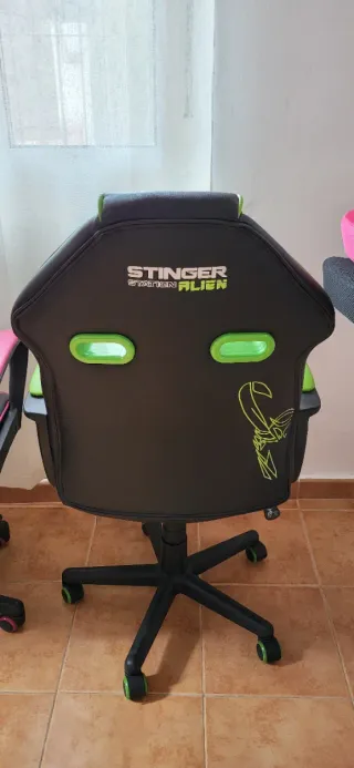 Silla Gaming Stinger Negra y Verde