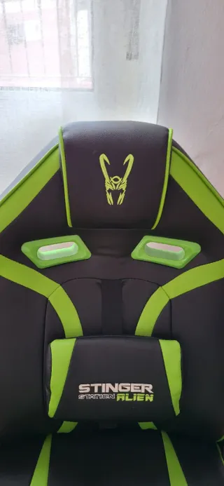 Silla Gaming Stinger Negra y Verde