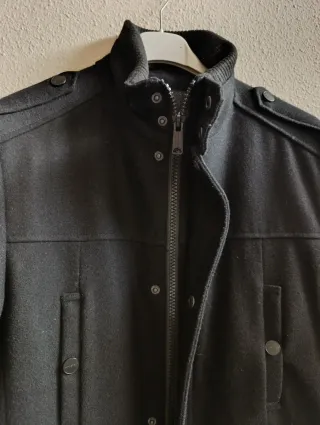 Abrigo caballero negro