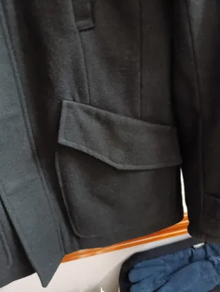 Abrigo caballero negro