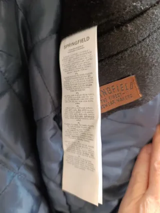 Abrigo caballero negro