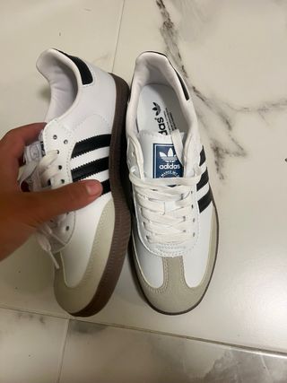 Adidas Samba Beige y Blanco