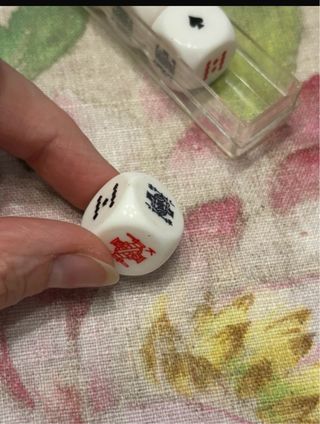 Set Dal Negro poker 5 dadi con figure di carte