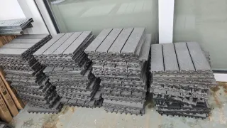 Suelo modular exterior gris