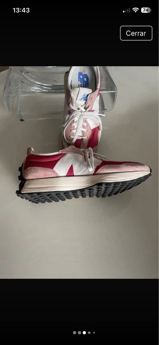 Deportivas New Balance rosas y blancas