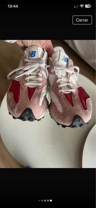 Deportivas New Balance rosas y blancas