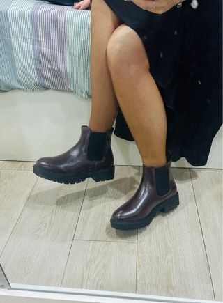 Botins Chelsea Novos Castanhos