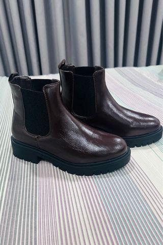 Botins Chelsea Novos Castanhos