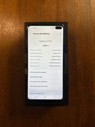 Samsung Galaxy S10+ 128GB negro