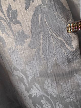 Americana azul estampado floral talla 50.