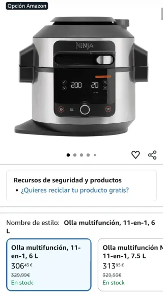 Olla Multifunción Ninja Foodi 11 en 1
