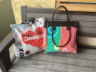 Bolso Desigual Lona y Piel Multicolor