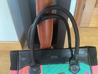 Bolso Desigual Lona y Piel Multicolor