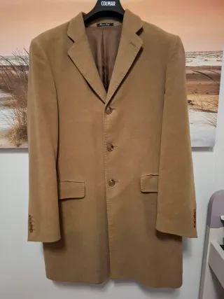Cappotto classico uomo cammello