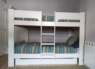 Litera blanca madera FLEXA